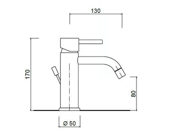 FUTURO - F6545A Futuro Hi - Countertop single handle washbasin mixer by Rubinetteria Giulini - view 3